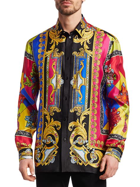 cheap versace shirts mens|Versace long sleeve t shirt.